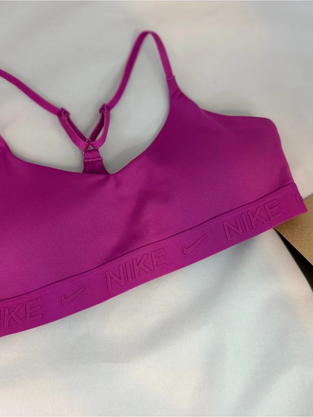 Nike Fuchsia Indy Kids Sports Bra. New!  Size large